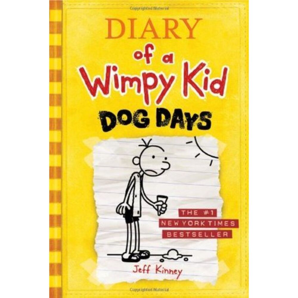 Diary of a Wimpy Kid: Dog Days by Jeff Kinney, Hardback Book-Good Condition